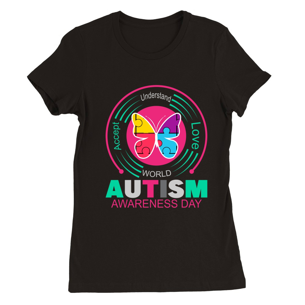 Happy Autism Awareness Day 1 Premium Womens Crewneck T-shirt