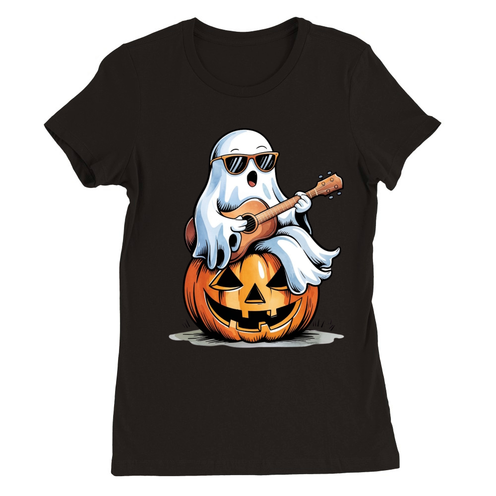 Transparent Halloween Para 06 Premium Womens Crewneck T-shirt