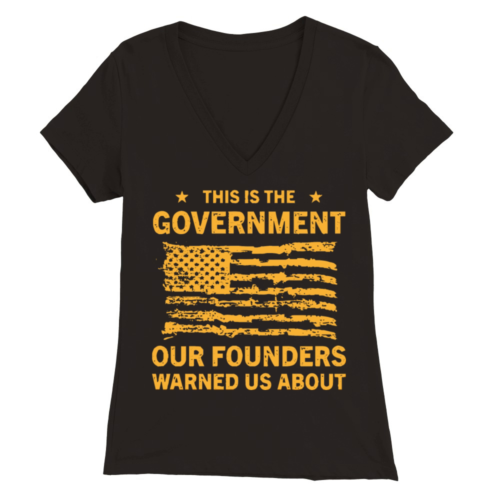 Anti Government Patriotic Americans vintage 2022 Premium Womens V-Neck T-shirt