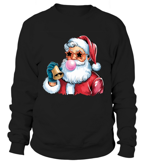 Christmas Santa Bell Vintage Christmas Sweatshirt Unisex