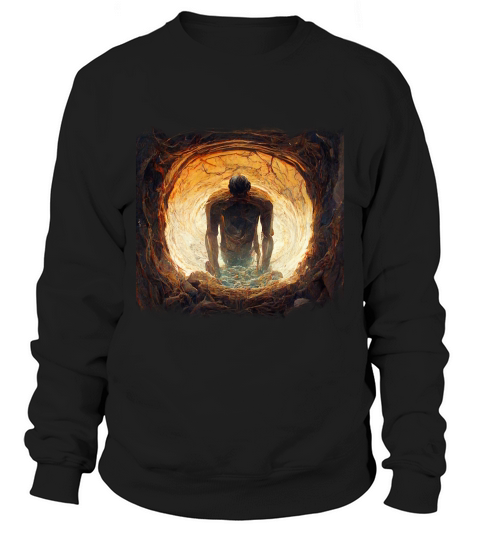 Creepy Cave Zombie Sweatshirt Unisex