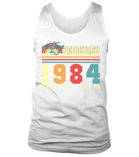 Born February 1984 Vintage Tank Top Unisex
