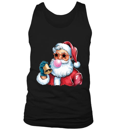 Christmas Santa Bell Vintage Christmas Tank Top Unisex