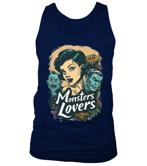Monster Lover Vintage Halloween Tank Top Unisex
