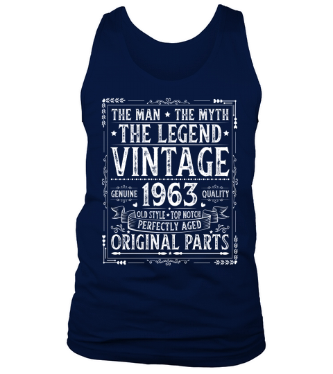 The Man The Myth The Legend Vintage 1963 Tank Top Unisex