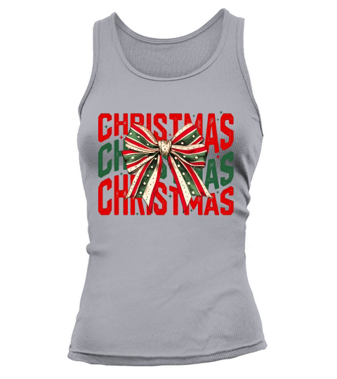 Christmas bow2 Tank top Woman