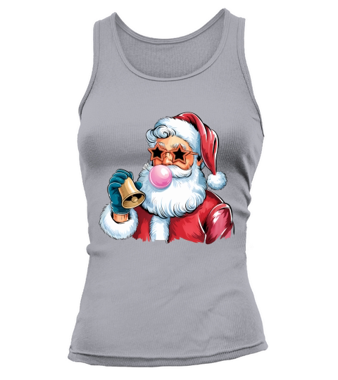 Christmas Santa Bell Vintage Christmas Tank top Woman