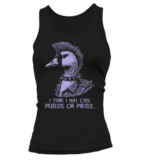 Goose Punk Problem On Purpose D Violet Tank top Woman