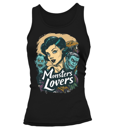 Monster Lover Vintage Halloween Tank top Woman