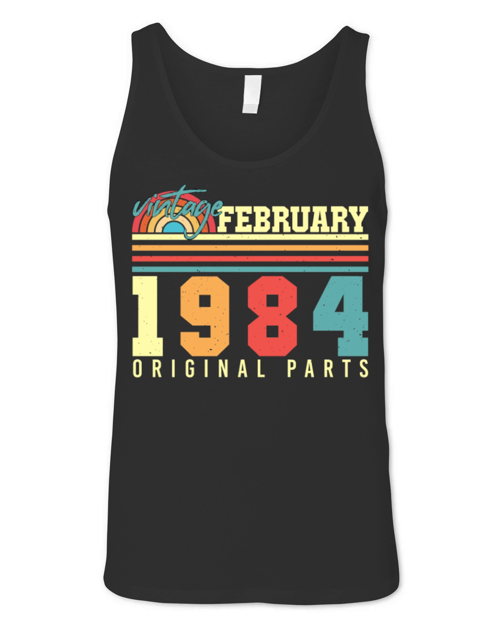 Born February 1984 Vintage Unisex Jersey Tank