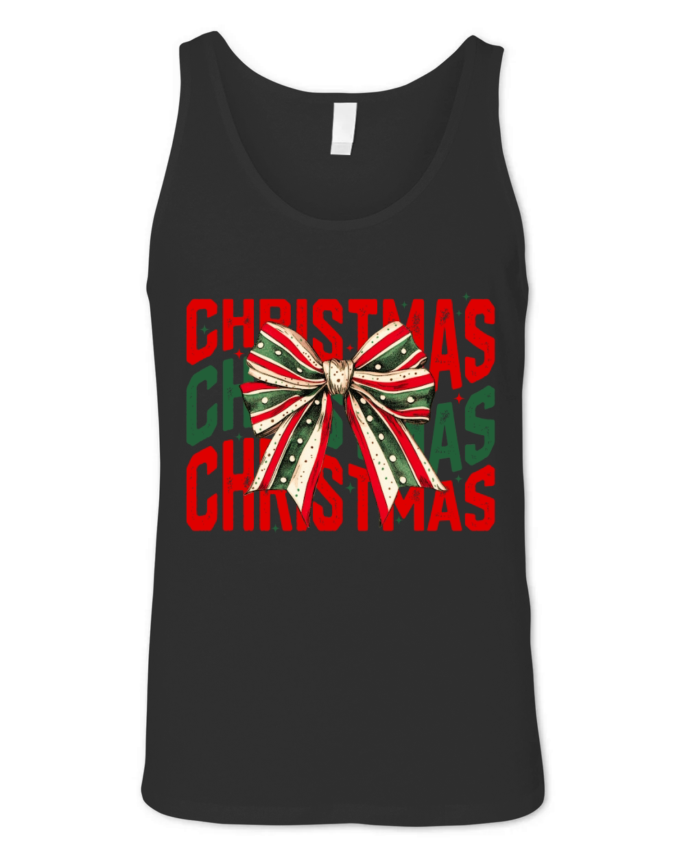 Christmas bow2 Unisex Jersey Tank
