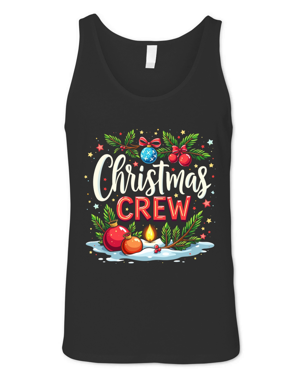 Christmas crew 5 Unisex Jersey Tank