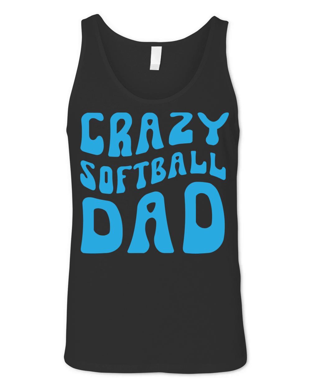 Crazy Softball Dad Unisex Jersey Tank