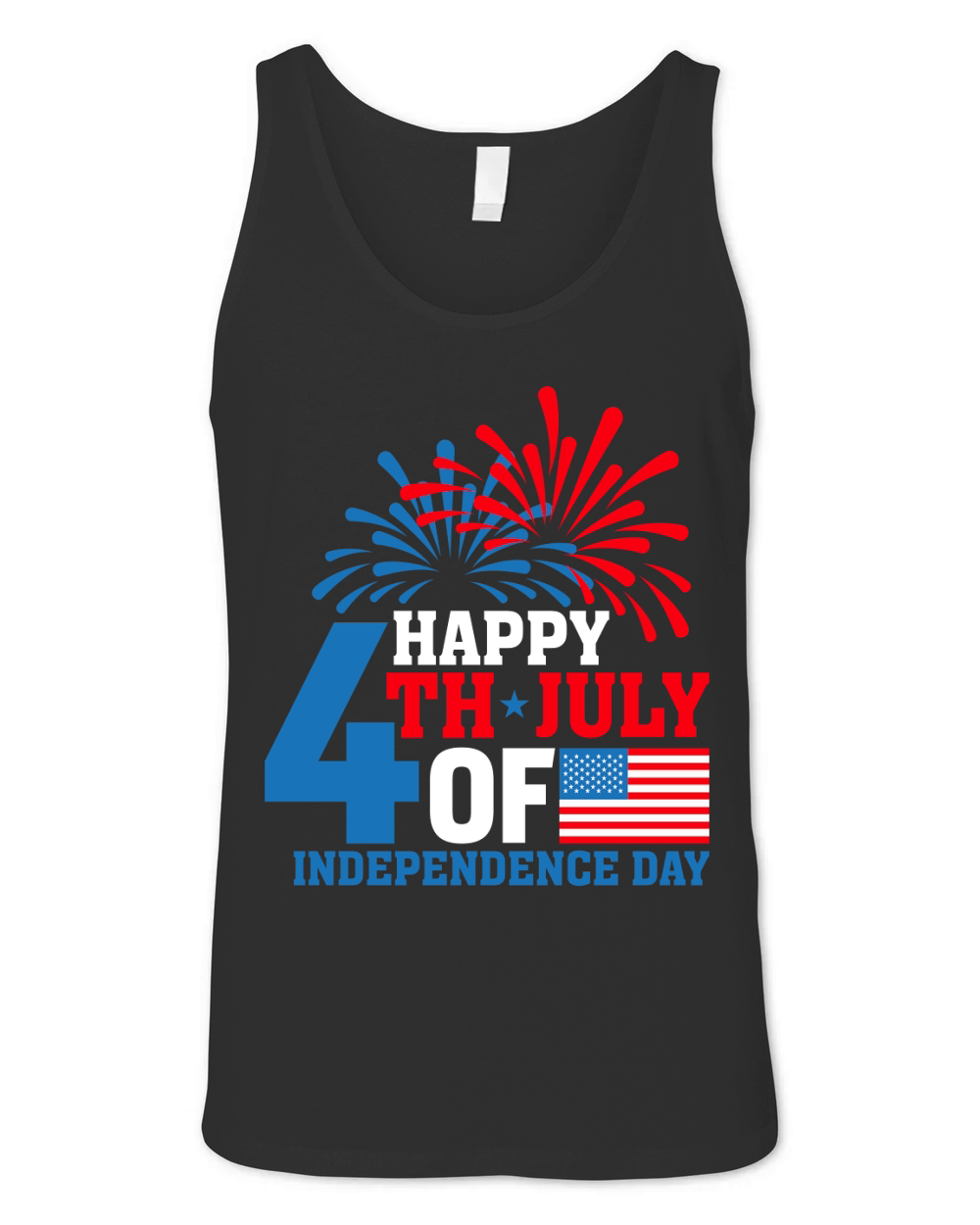Happy 4th of July Independence (3) Unisex Jersey Tank