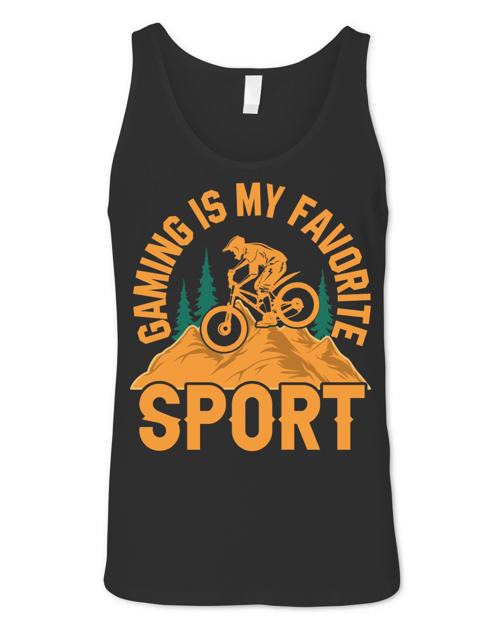 Hiking   Gaming is my favorite sport 2 Unisex Jersey Tank