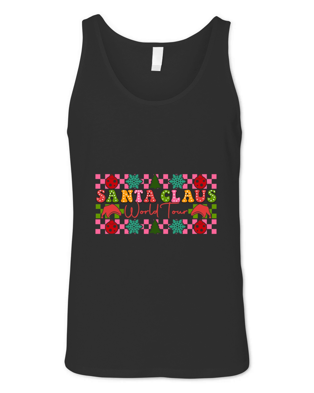 Santa Claus World Tour Christmas Unisex Jersey Tank