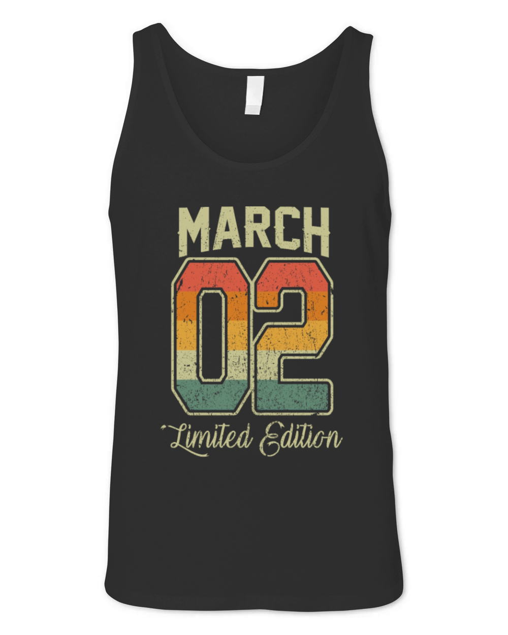 Vintage 18th Birthday March 2002 Sports Gift Unisex Jersey Tank