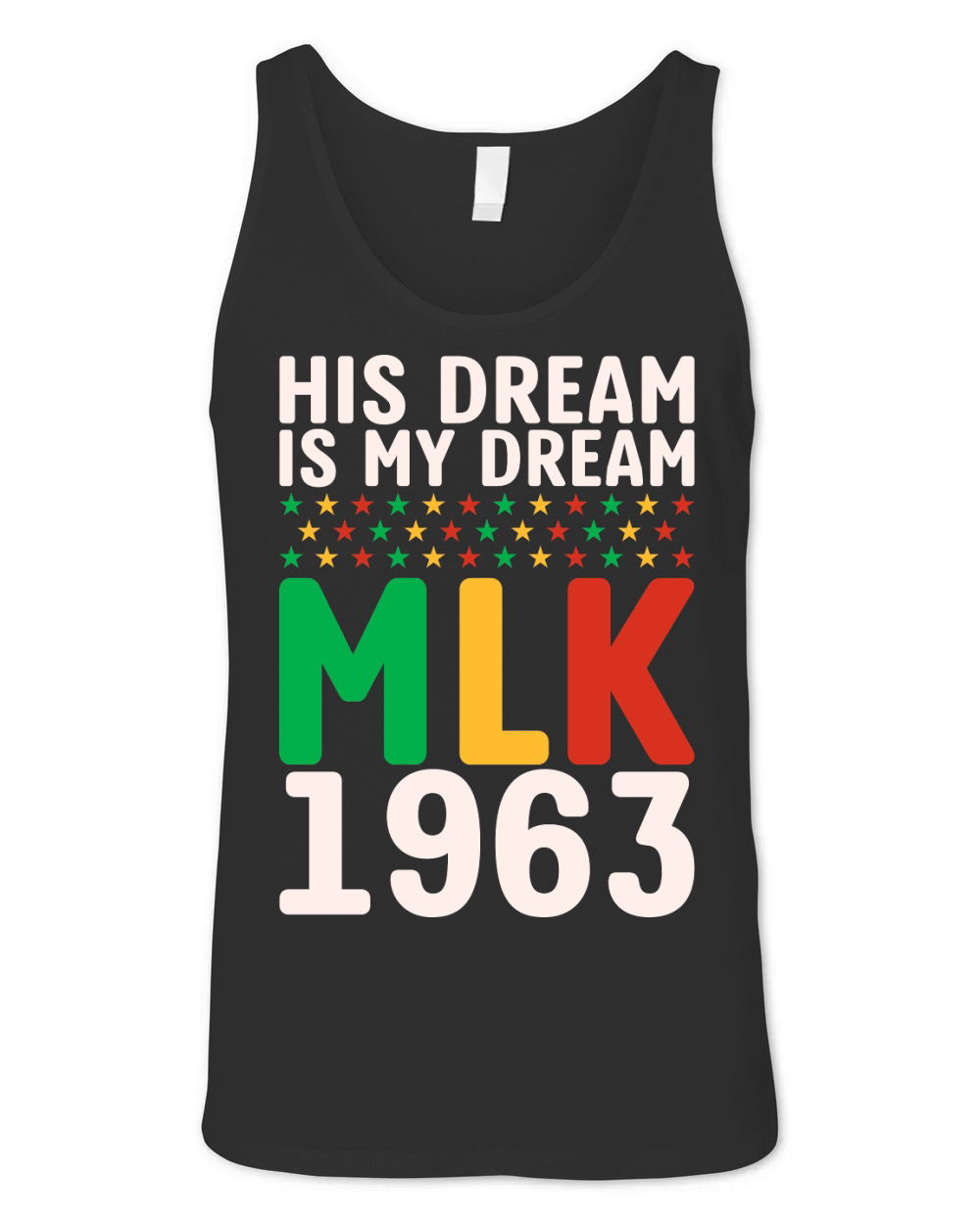 Vintage His Dream Is My Dream! MLK, Martin Luther King Jr. Unisex Jersey Tank