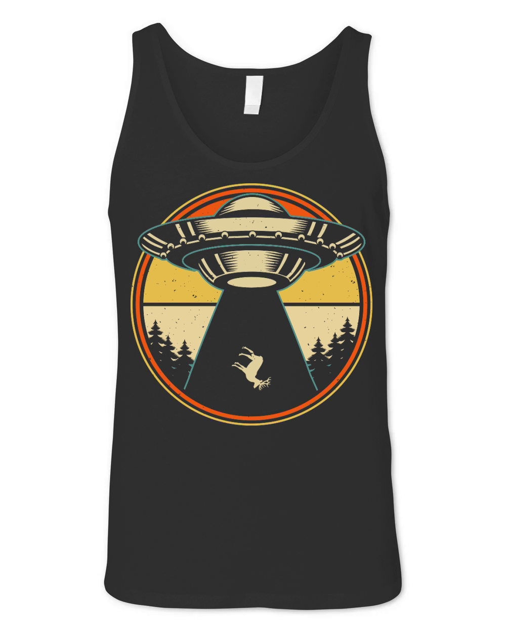 Vintage UFO Alien 19 Unisex Jersey Tank