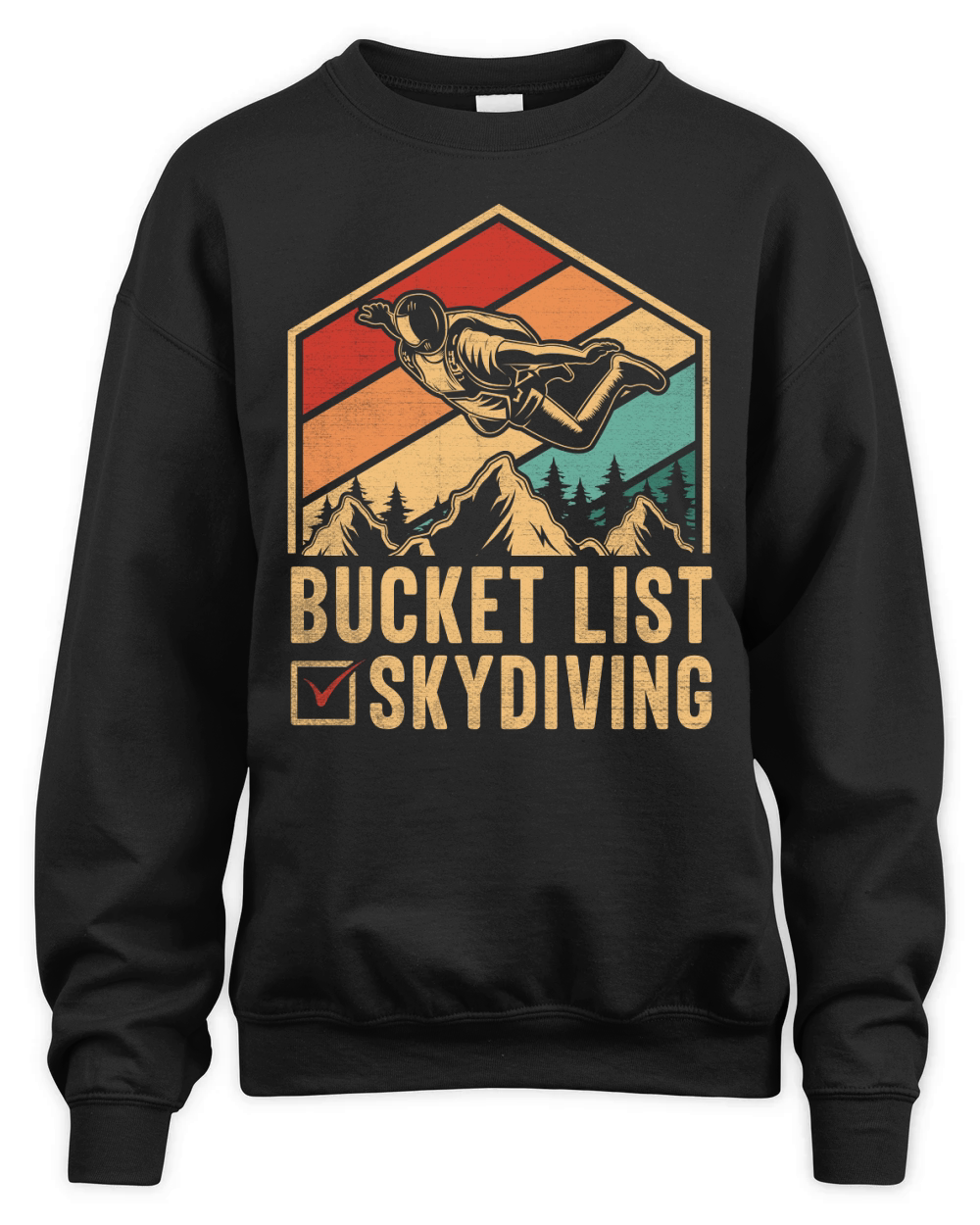 Bucket list skydiving 04 Unisex Premium Crewneck Sweatshirt