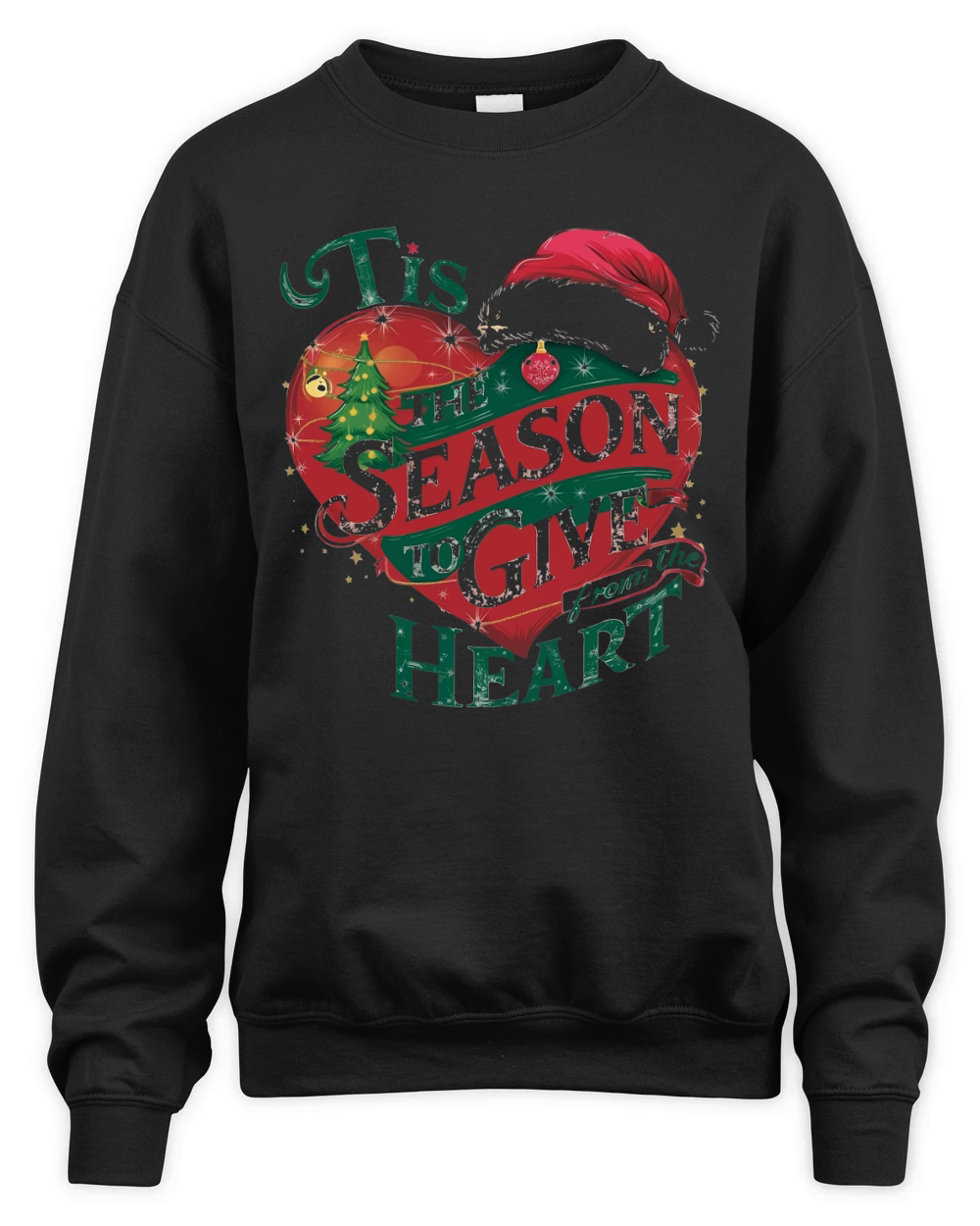Tis the season to give from the heart Unisex Premium Crewneck Sweatshirt
