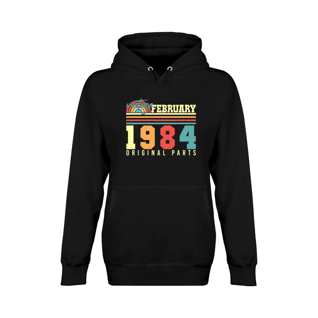 Born February 1984 Vintage Unisex Premium Pullover Hoodie