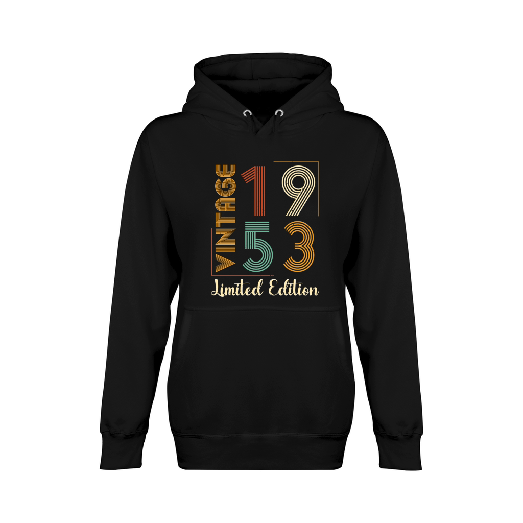 Vintage 1953 Limited Edition Birthday T Shirt Design (1) Unisex Premium Pullover Hoodie
