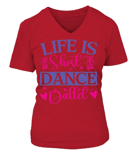 Ballet Dancer (3) V-neck T-Shirt Woman