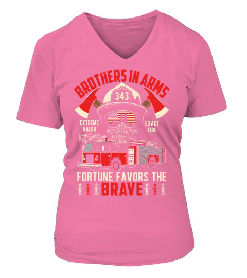 Brothers in arms extreme valor exact fire fortune favors the brave V-neck T-Shirt Woman