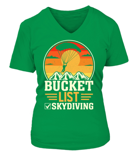 Bucket list skydiving 08 V-neck T-Shirt Woman