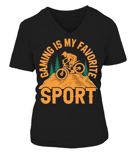 Hiking   Gaming is my favorite sport 2 V-neck T-Shirt Woman