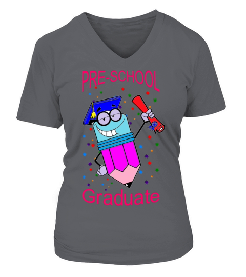 Kindergarten Preschool Graduation Gifts Tshirts V-neck T-Shirt Woman