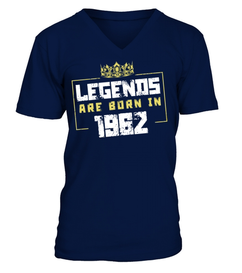 1962 legends born in V-Neck T-shirt