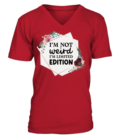 im not weird V-Neck T-shirt