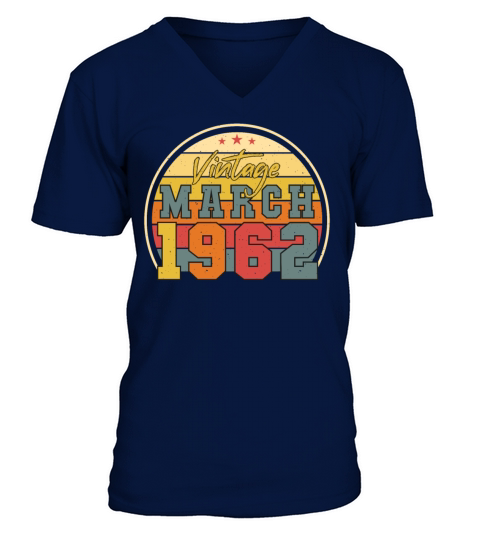 March 1962 Vintage V-Neck T-shirt