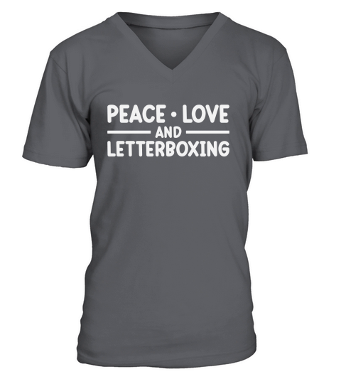 Peace Love and Letterboxing V-Neck T-shirt