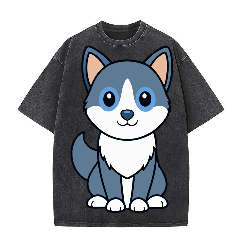 Alaskan Klee Kai Washed T-Shirt
