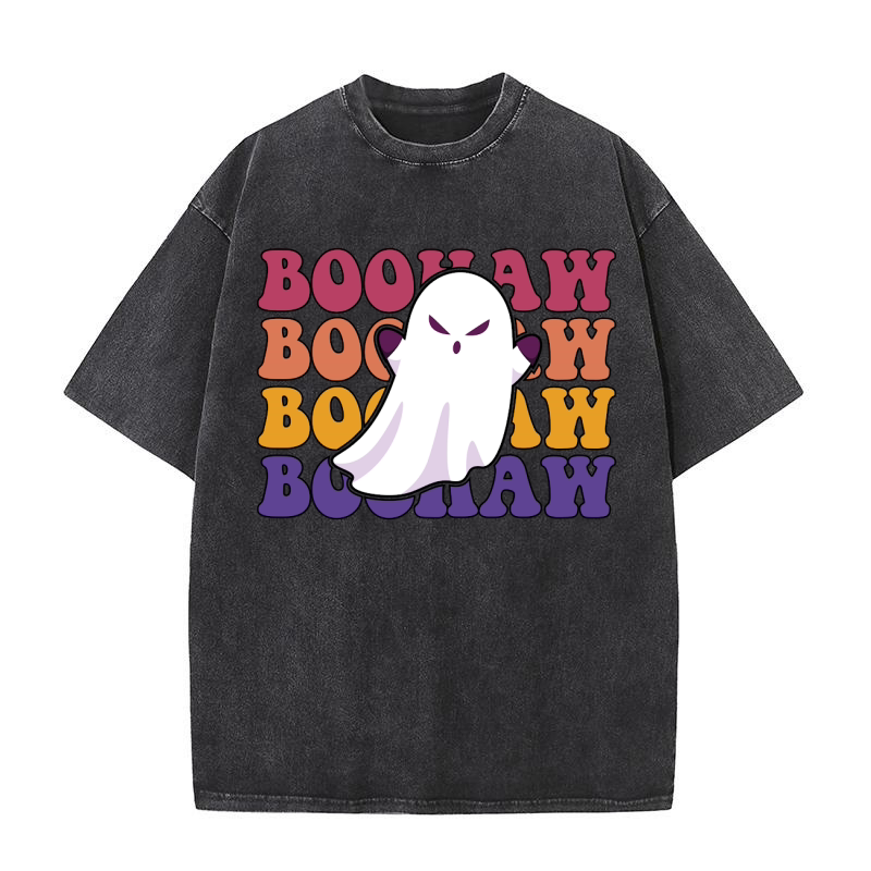 Boo Crew Halloween 03 Washed T-Shirt