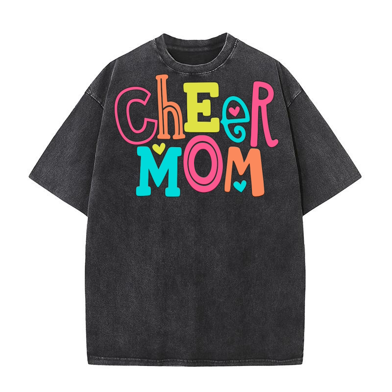 Cheer Mom 3 Washed T-Shirt