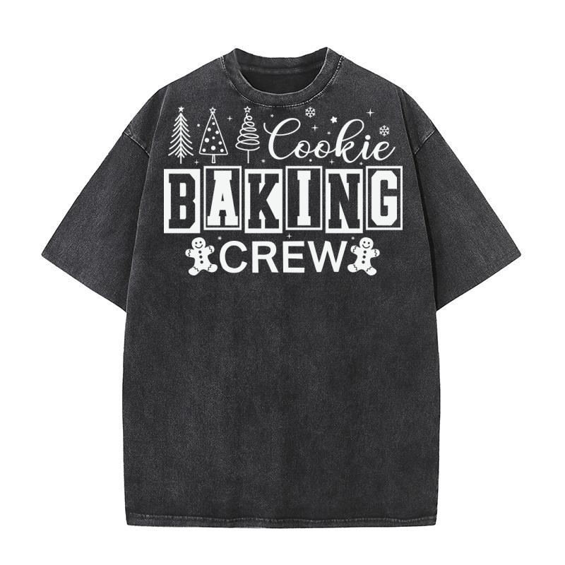 CookieBakingCrew 2White Washed T-Shirt