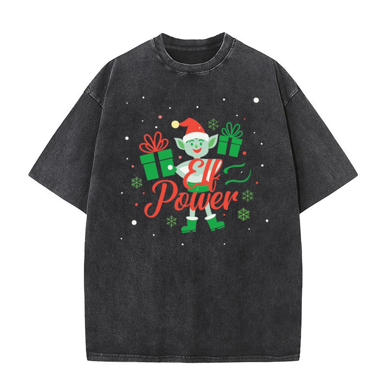 elf power Washed T-Shirt