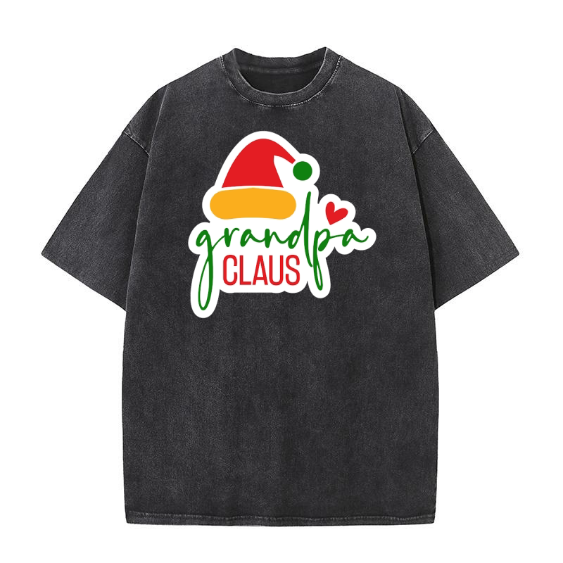 Grandpa Claus Washed T-Shirt