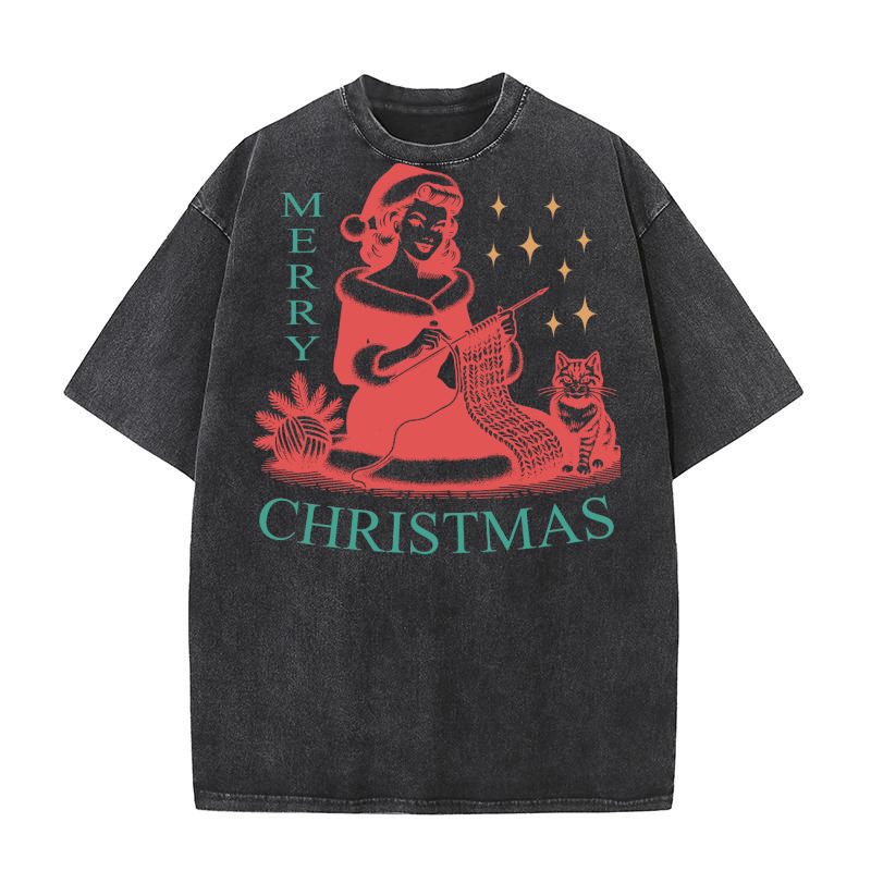 Merry Christmas 40 09 Washed T-Shirt