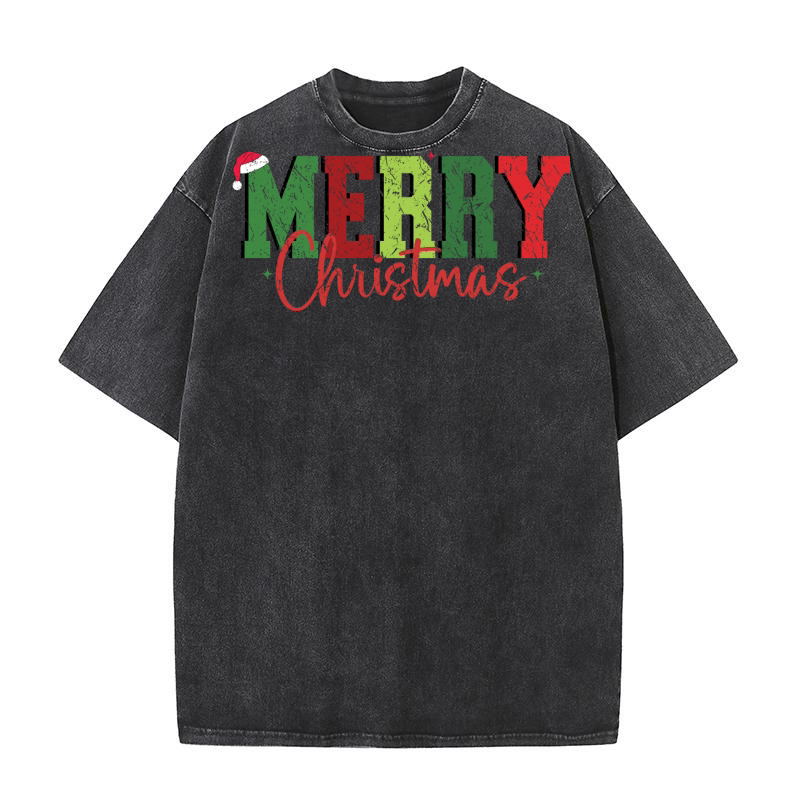 Merry Christmas 42 08 Washed T-Shirt