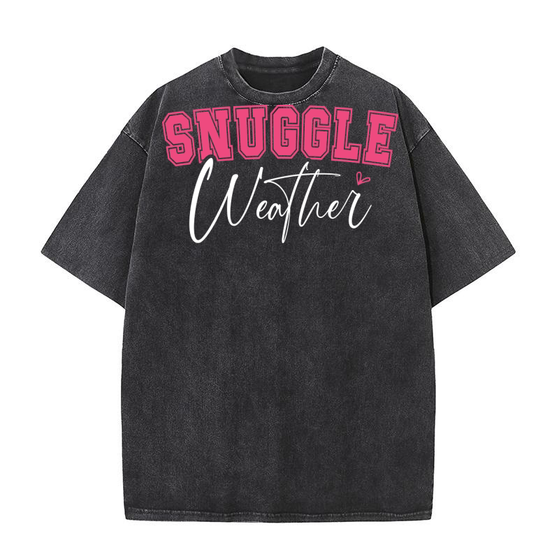 Snuggle Weather white Washed T-Shirt