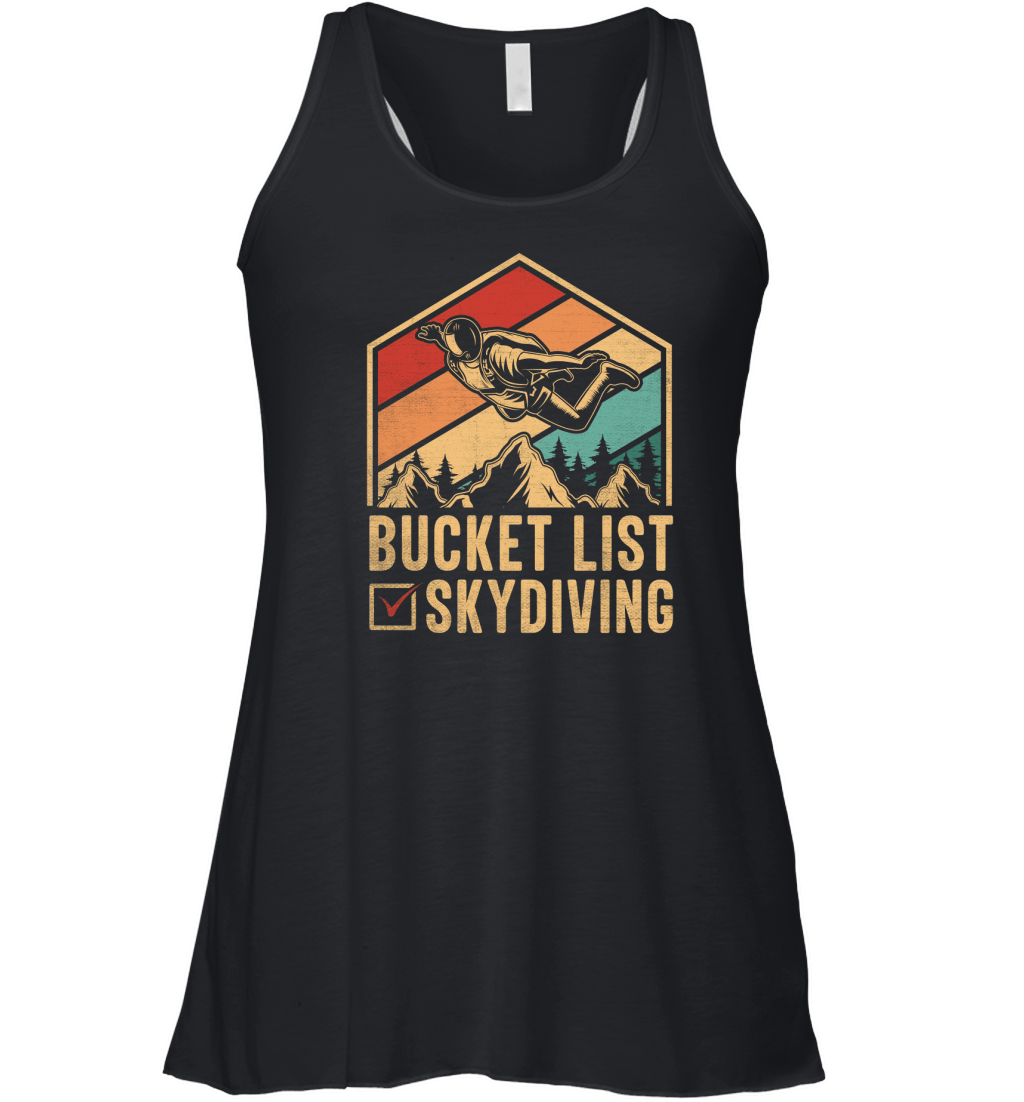 Bucket list skydiving 04 Women's Flowy Tank Top