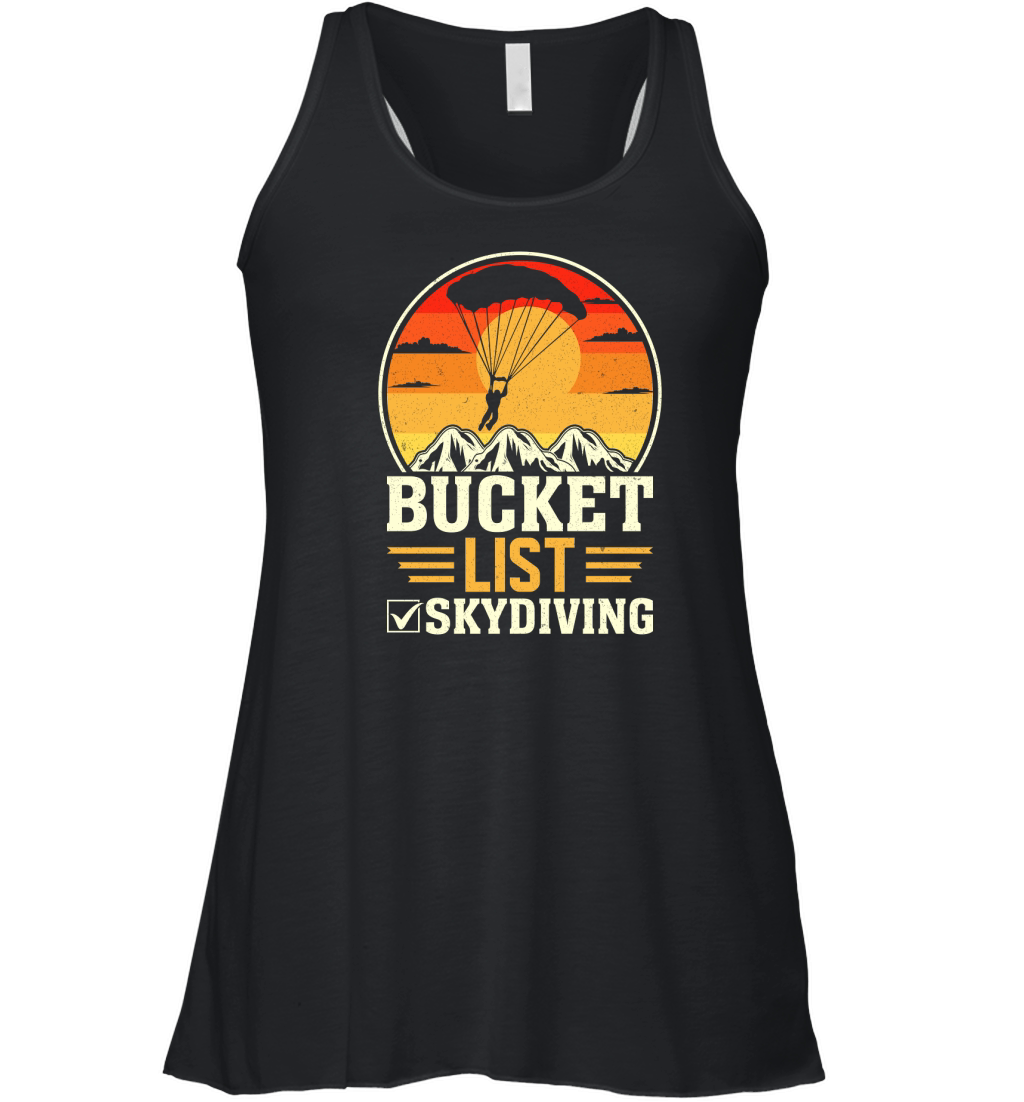 Bucket list skydiving 08 Women's Flowy Tank Top