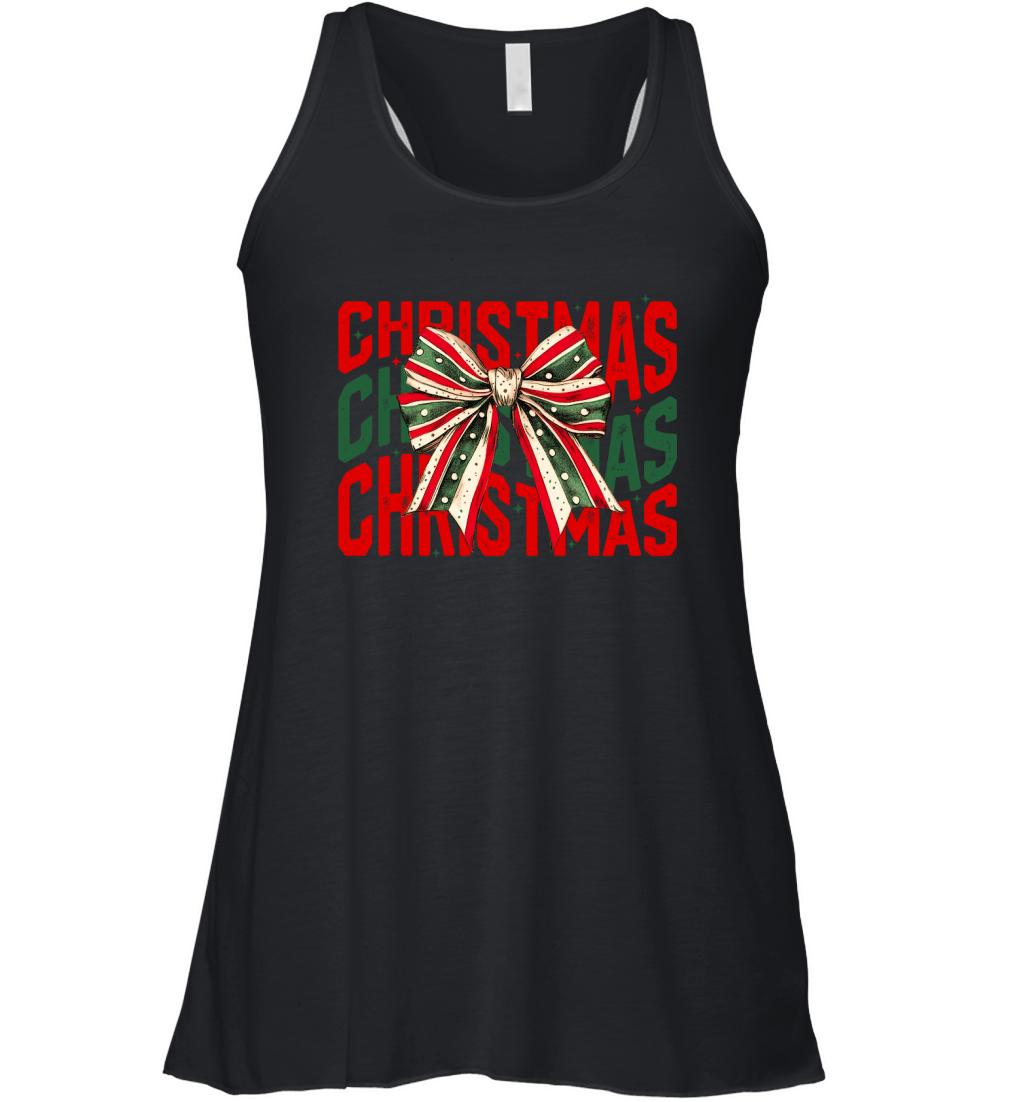 Christmas bow2 Women's Flowy Tank Top