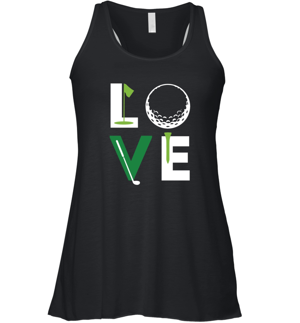 Golfer Love Golf T Shirt Women's Flowy Tank Top