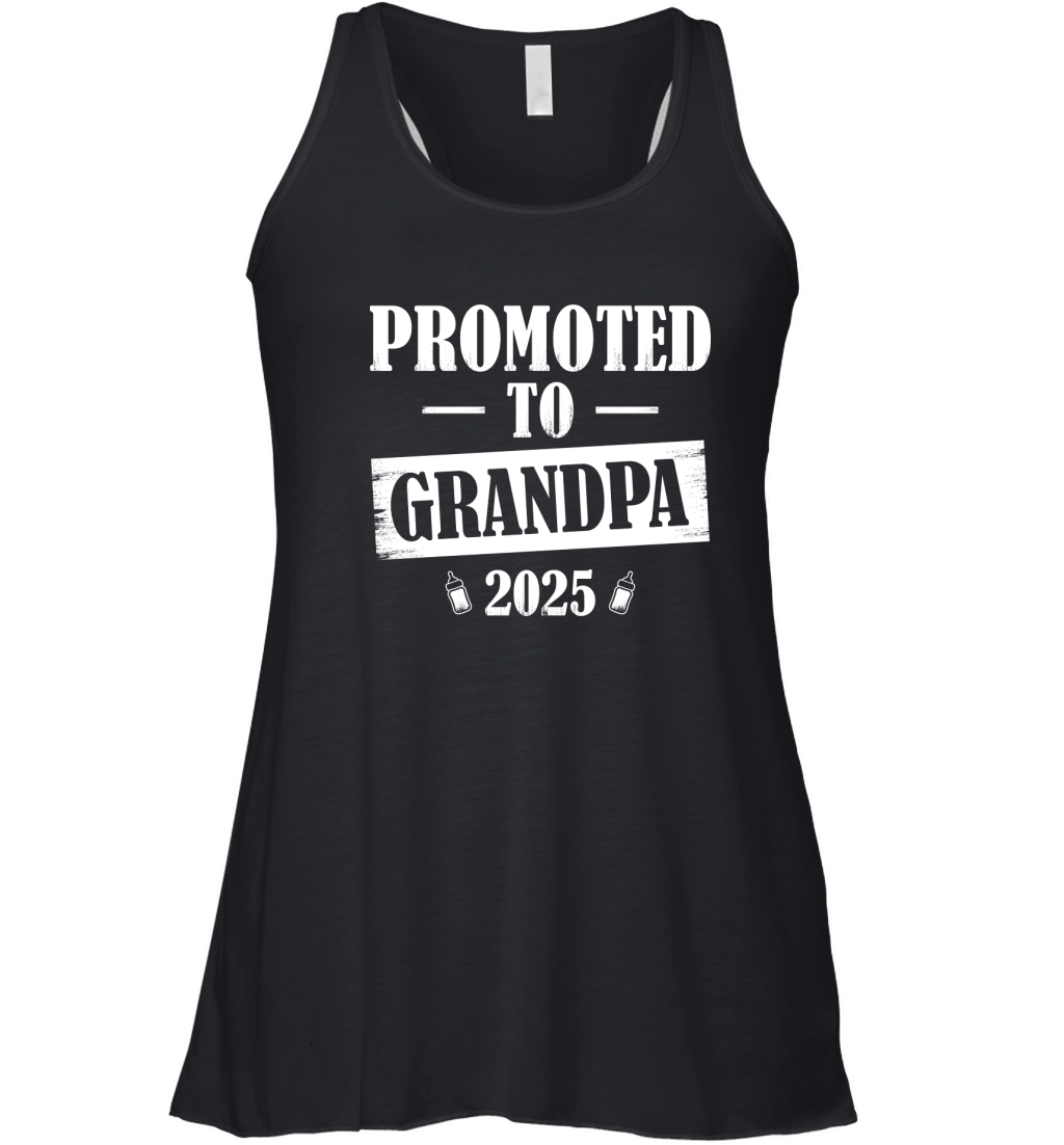 Promoted To Grandpa EST. 2025 Women's Flowy Tank Top